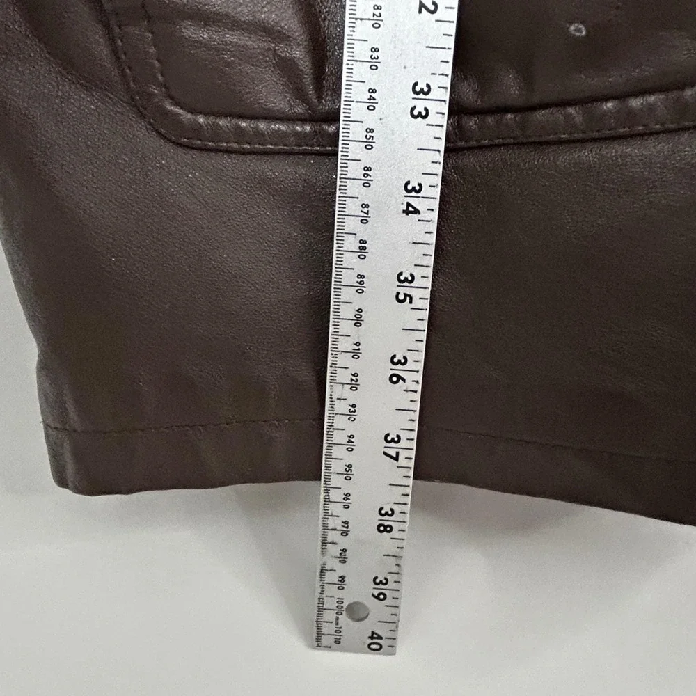 VTG Spiegel Leather Safari Photographer Utility Jacket Brown Chore Mens XLT Tall